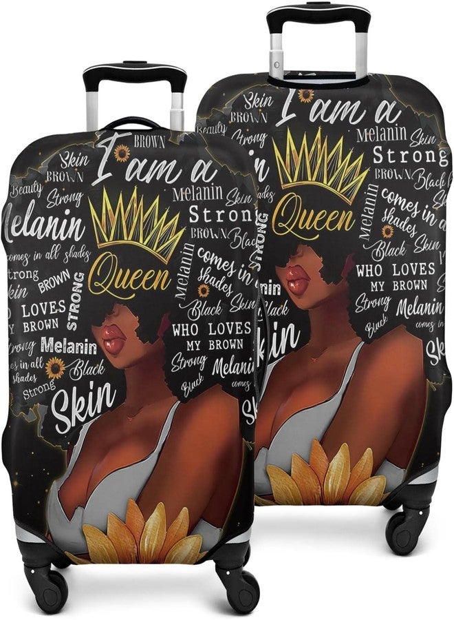 Subvise African American Queen Suitcase Cover Protector Elastic Luggage Cover Anti-scratch (Small (18-20in)) - Image 1